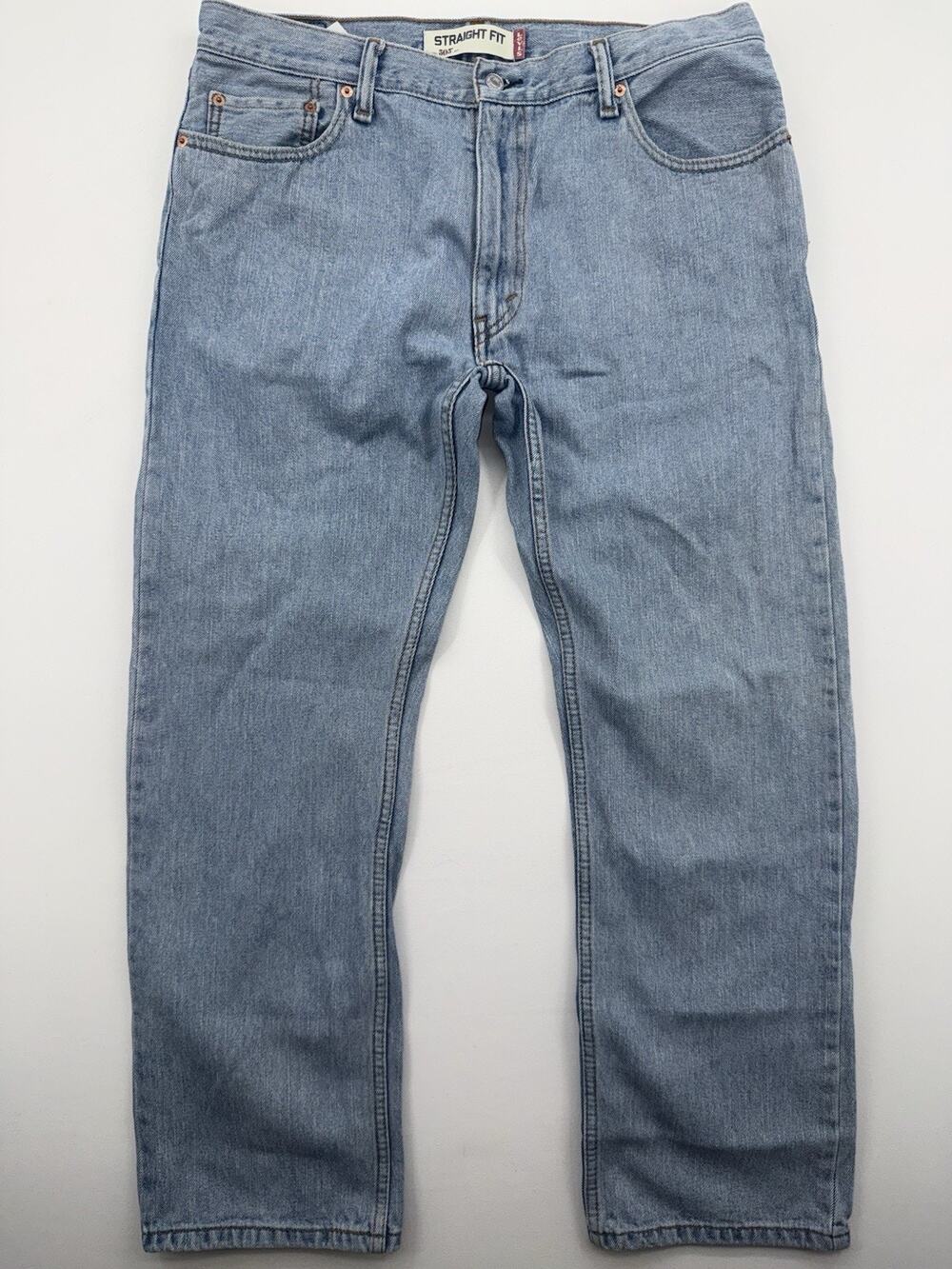 Levi's 505 Mens Jeans Size 36x30 Medium Wash Blue Denim Regular Fit